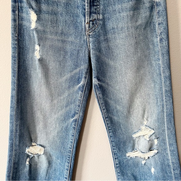 MOTHER Superior The Rambler Ankle Jeans Holy Melancholy Wash Size 25 Distressed - Picture 7 of 16